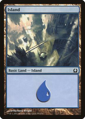 Island (259) card from Return to Ravnica