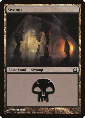 Swamp (260) card from Return to Ravnica