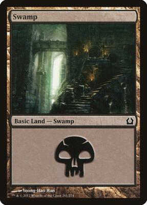 Swamp (261) card from Return to Ravnica