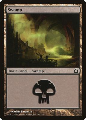 Swamp (262) card from Return to Ravnica