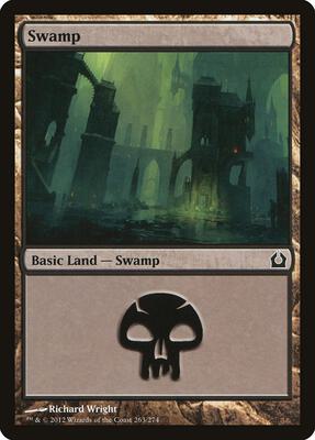 Swamp (263) card from Return to Ravnica