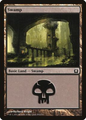 Swamp (264) card from Return to Ravnica