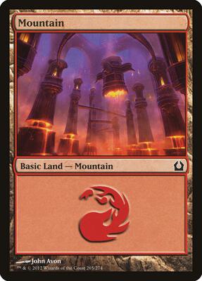 Mountain (265) card from Return to Ravnica