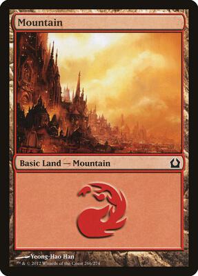 Mountain (266) card from Return to Ravnica