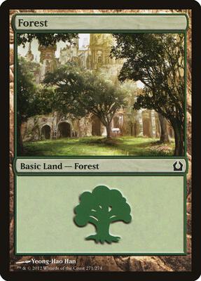 Forest (271) card from Return to Ravnica