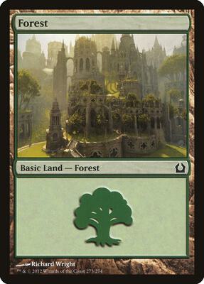 Forest (273) card from Return to Ravnica