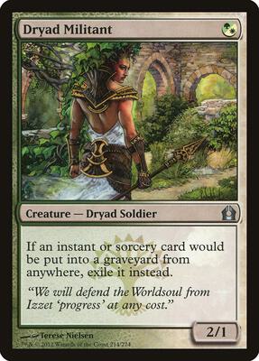Dryad Militant card from Return to Ravnica