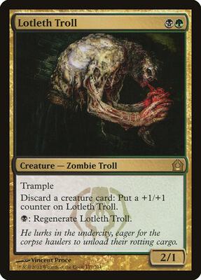 Lotleth Troll card from Return to Ravnica