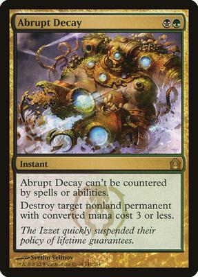 Abrupt Decay card from Return to Ravnica