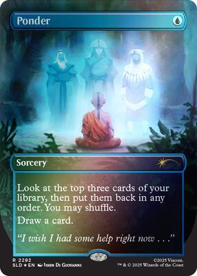 Ponder (2292) (Rainbow Foil) card from Secret Lair Drop Series