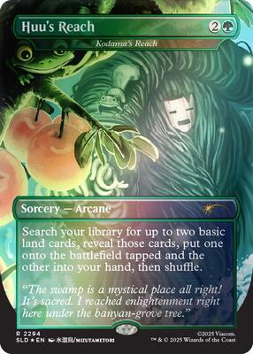Huu's Reach - Kodama's Reach (Rainbow Foil) card from Secret Lair Drop Series