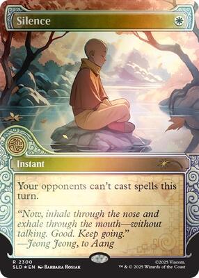 Silence (2300) (Rainbow Foil) card from Secret Lair Drop Series
