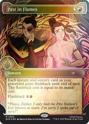 Past in Flames (Rainbow Foil) card from Secret Lair Drop Series