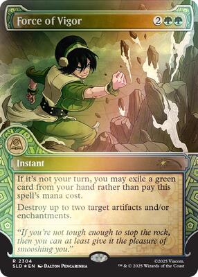 Force of Vigor (Rainbow Foil) card from Secret Lair Drop Series