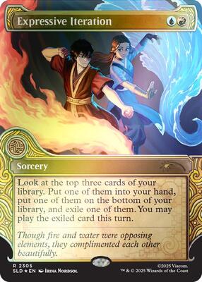 Expressive Iteration (Rainbow Foil) card from Secret Lair Drop Series