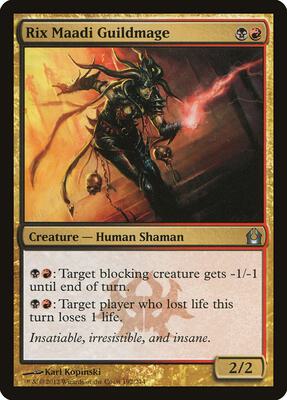 Rix Maadi Guildmage card from Return to Ravnica