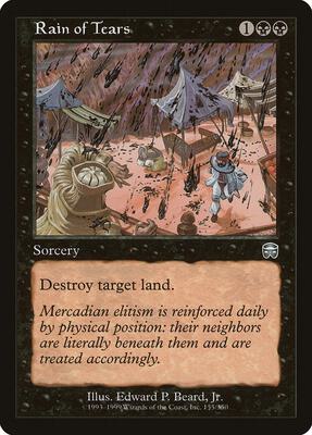 Rain of Tears card from Mercadian Masques