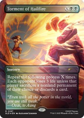 Torment of Hailfire (2287) (Rainbow Foil) card from Secret Lair Drop Series