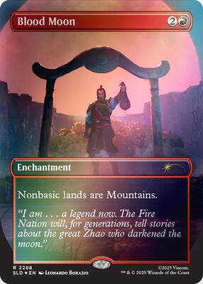 Blood Moon (Rainbow Foil) card from Secret Lair Drop Series