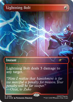Lightning Bolt (2289) (Rainbow Foil) card from Secret Lair Drop Series