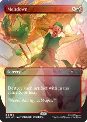 Meltdown (Rainbow Foil) card from Secret Lair Drop Series