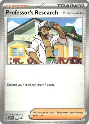 Professor's Research [Professor Kukui] - 222 card from SV: Scarlet & Violet Promo Cards