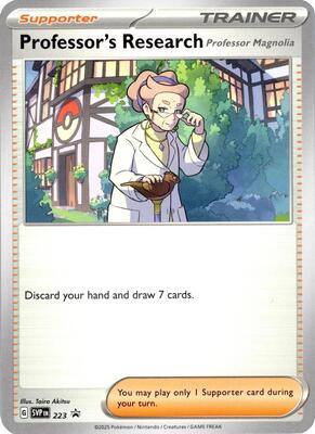 Professor's Research [Professor Magnolia] - 223 card from SV: Scarlet & Violet Promo Cards
