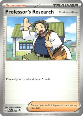 Professor's Research [Professor Birch] - 221 card from SV: Scarlet & Violet Promo Cards