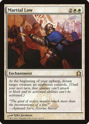 Martial Law card from Return to Ravnica