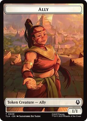 Ally (0008) // Soldier (0002) Double-Sided Token card from Avatar: The Last Airbender