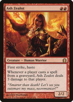 Ash Zealot card from Return to Ravnica