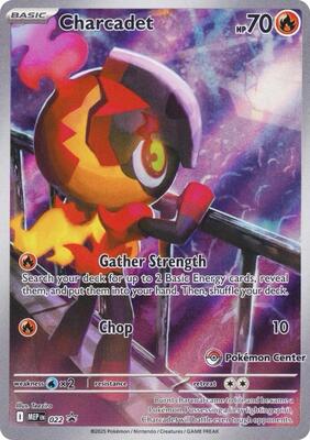 Charcadet - 022 (Pokemon Center Exclusive) card from ME: Mega Evolution Promo