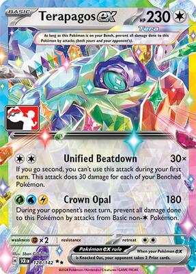 Terapagos ex - 128/142 (Prize Pack Series 7) card from Prize Pack Series Cards