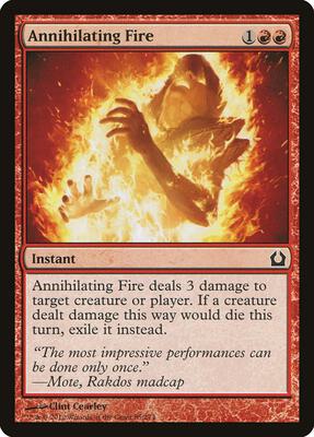 Annihilating Fire card from Return to Ravnica