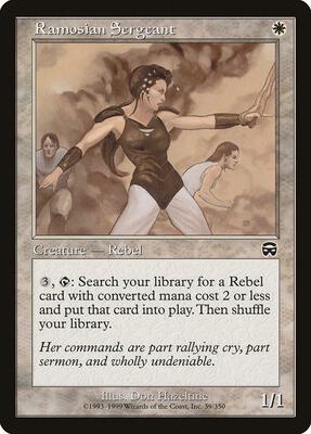 Ramosian Sergeant card from Mercadian Masques