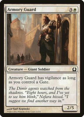 Armory Guard card from Return to Ravnica