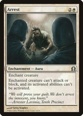 Arrest card from Return to Ravnica