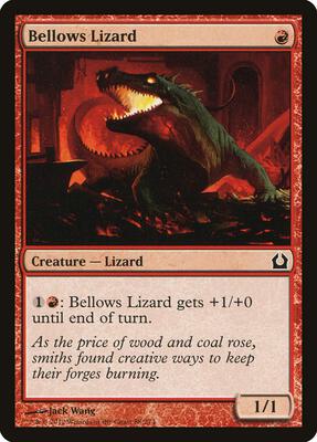Bellows Lizard card from Return to Ravnica