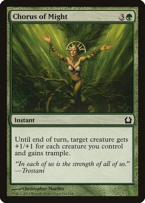 Chorus of Might card from Return to Ravnica