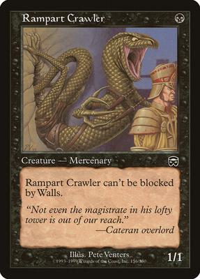 Rampart Crawler card from Mercadian Masques