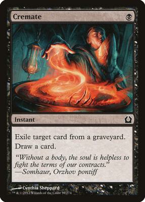 Cremate card from Return to Ravnica