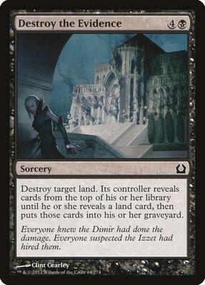 Destroy the Evidence card from Return to Ravnica