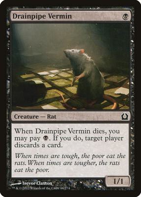 Drainpipe Vermin card from Return to Ravnica