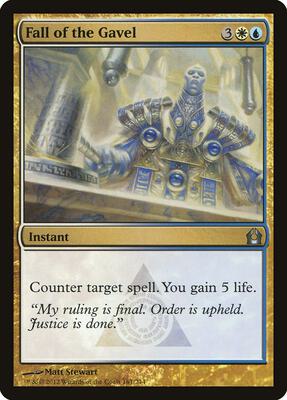 Fall of the Gavel card from Return to Ravnica