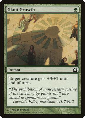 Giant Growth card from Return to Ravnica