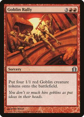 Goblin Rally card from Return to Ravnica