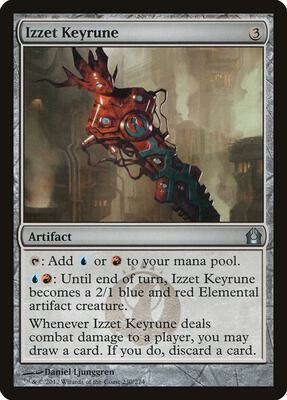 Izzet Keyrune card from Return to Ravnica