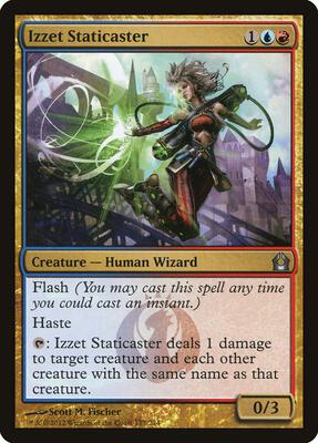 Izzet Staticaster card from Return to Ravnica