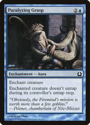 Paralyzing Grasp card from Return to Ravnica