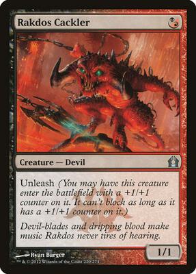 Rakdos Cackler card from Return to Ravnica